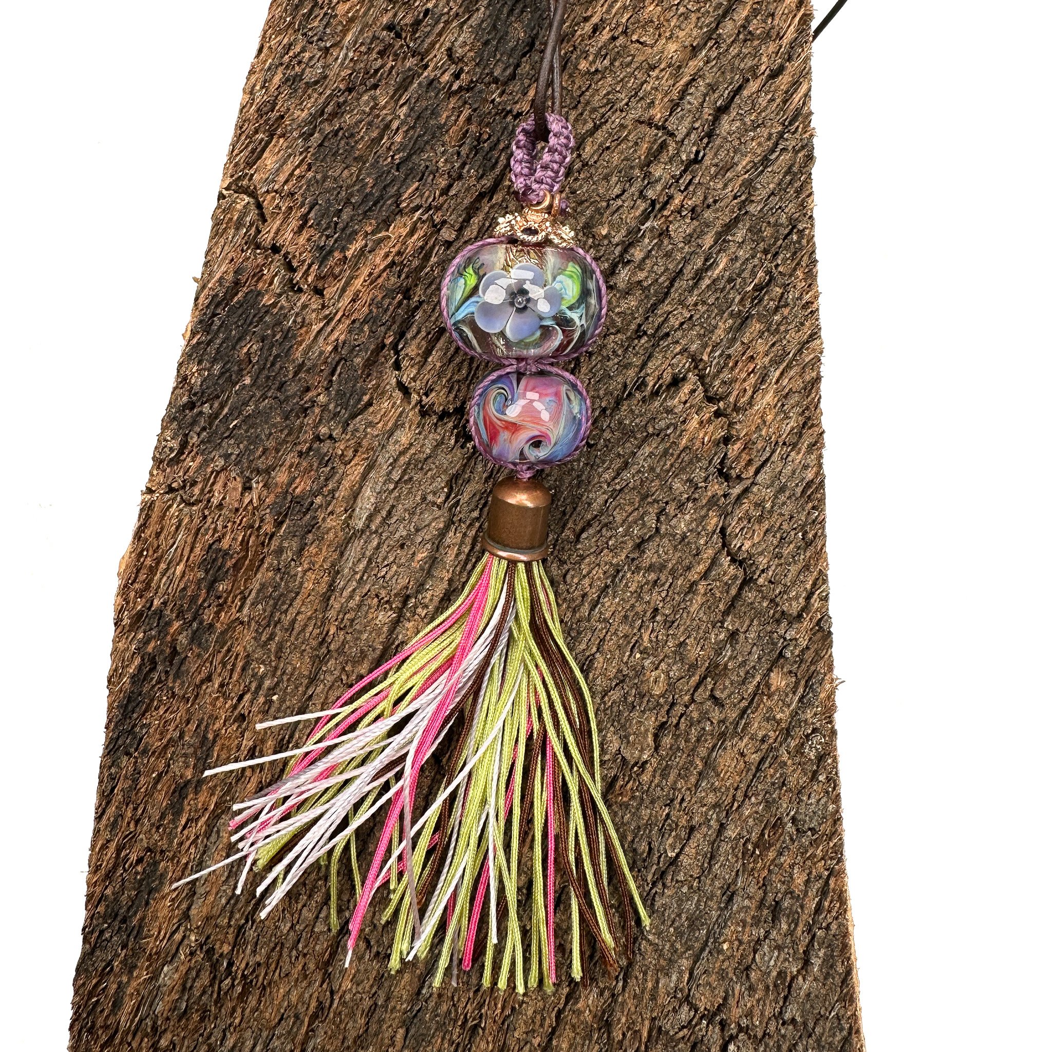 Calvin Orr Lampwork Bead Tassel