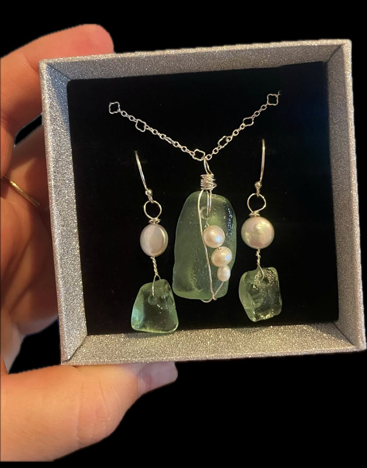 Beach glass and pearl jewelry!